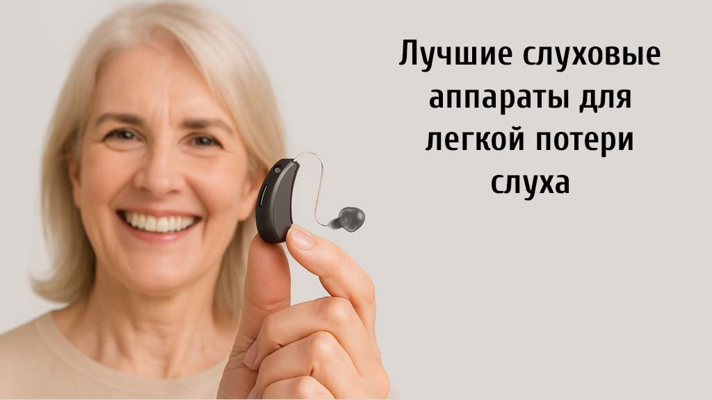 Лучшие слуховые аппараыты для легкой потери слуха 2025.