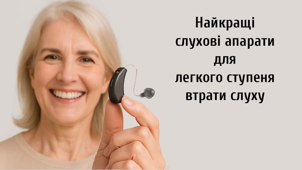 Найкращі слухові апарати для легкого ступеня втрати слуху 2025.
